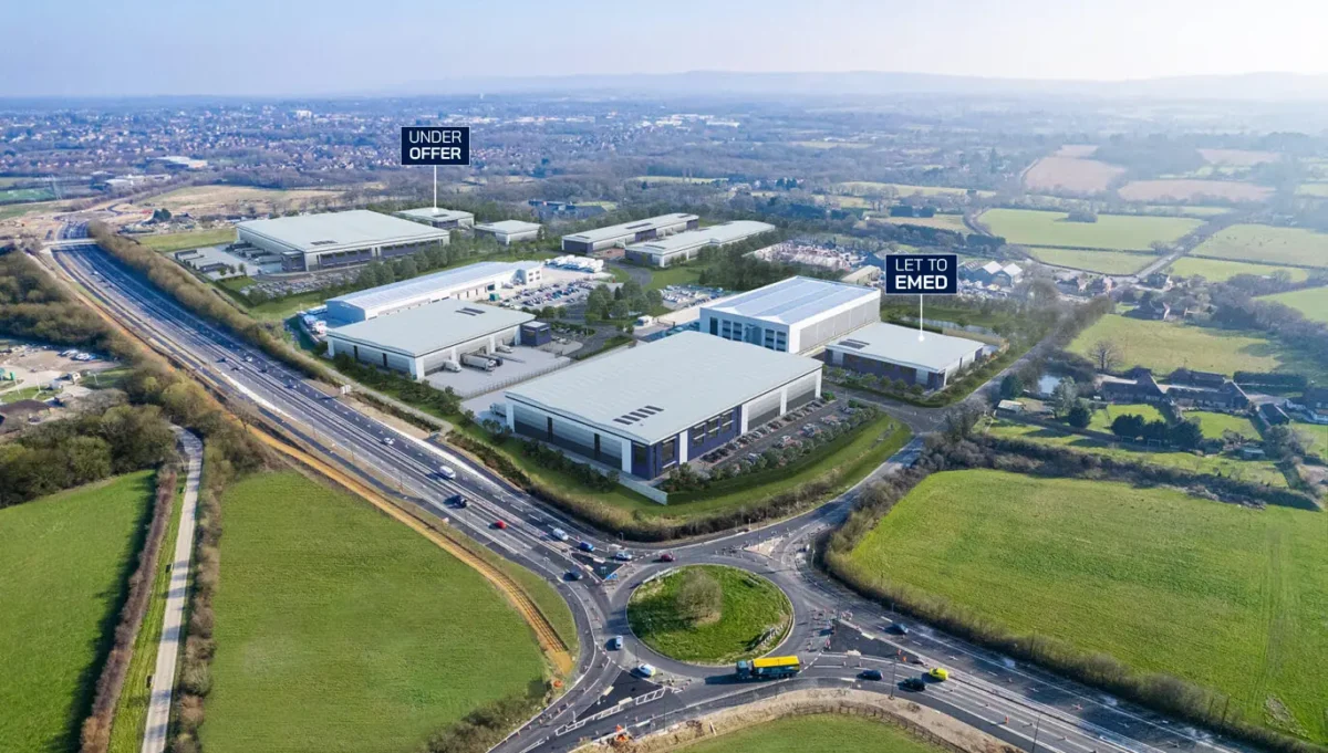 Burgess hill arial photo