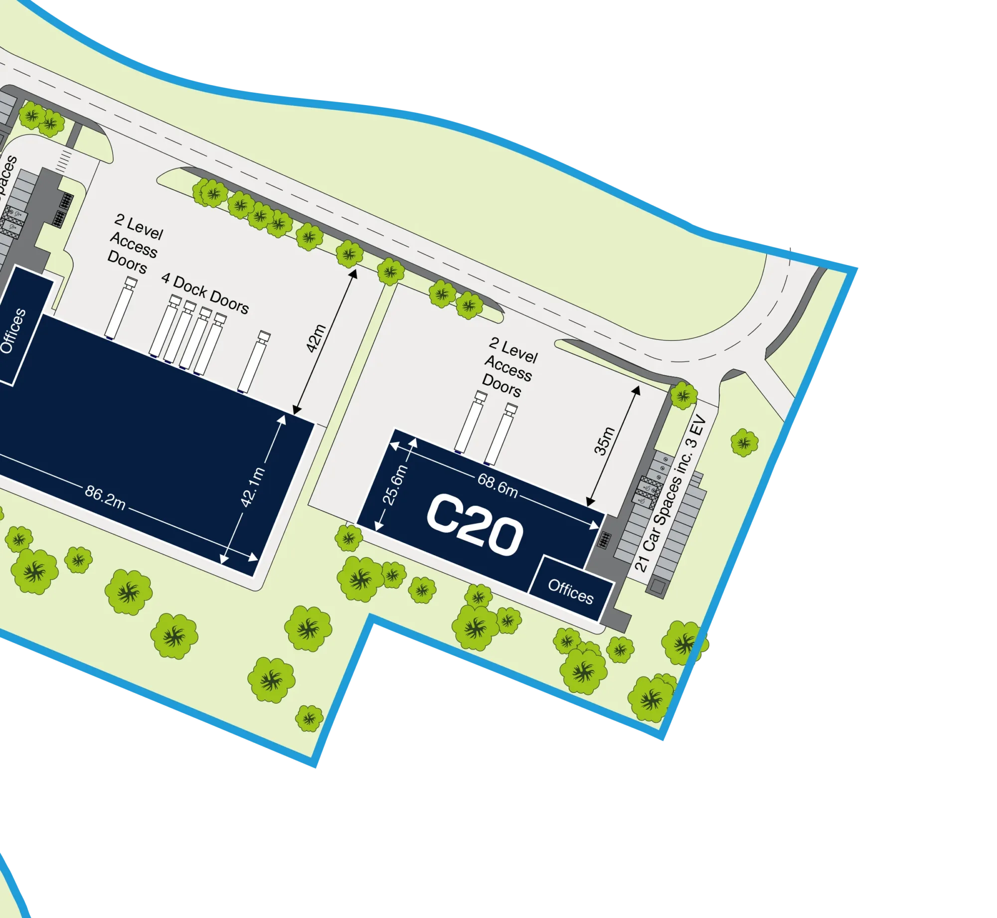 Masterplan for Unit 20 – Build-to-Suit