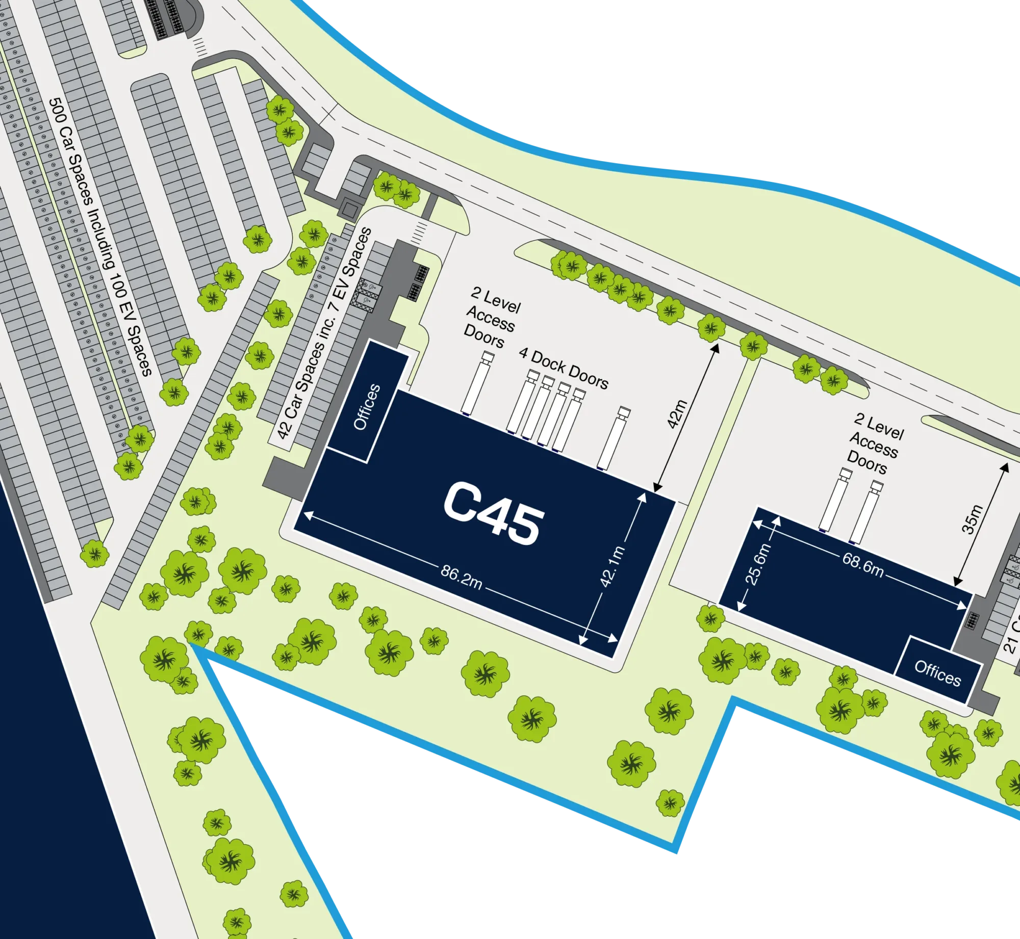Masterplan for Unit 45 – Build-to-Suit