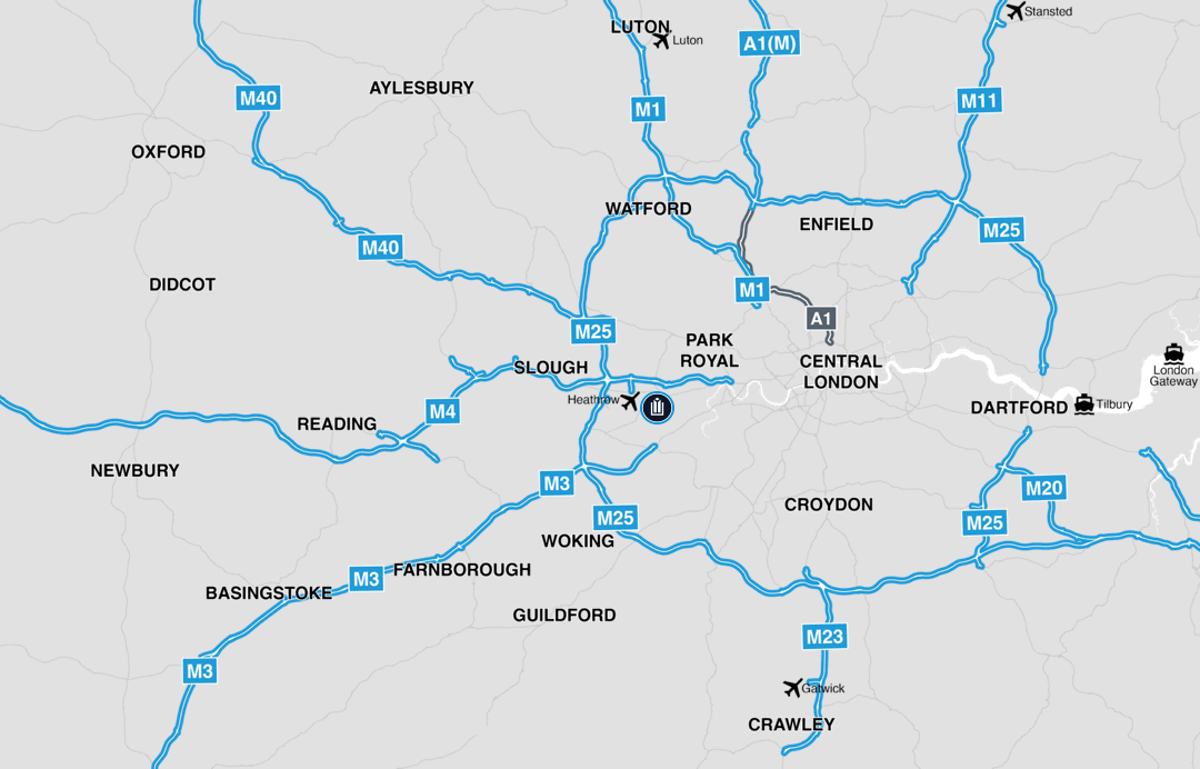 Drive to work times map