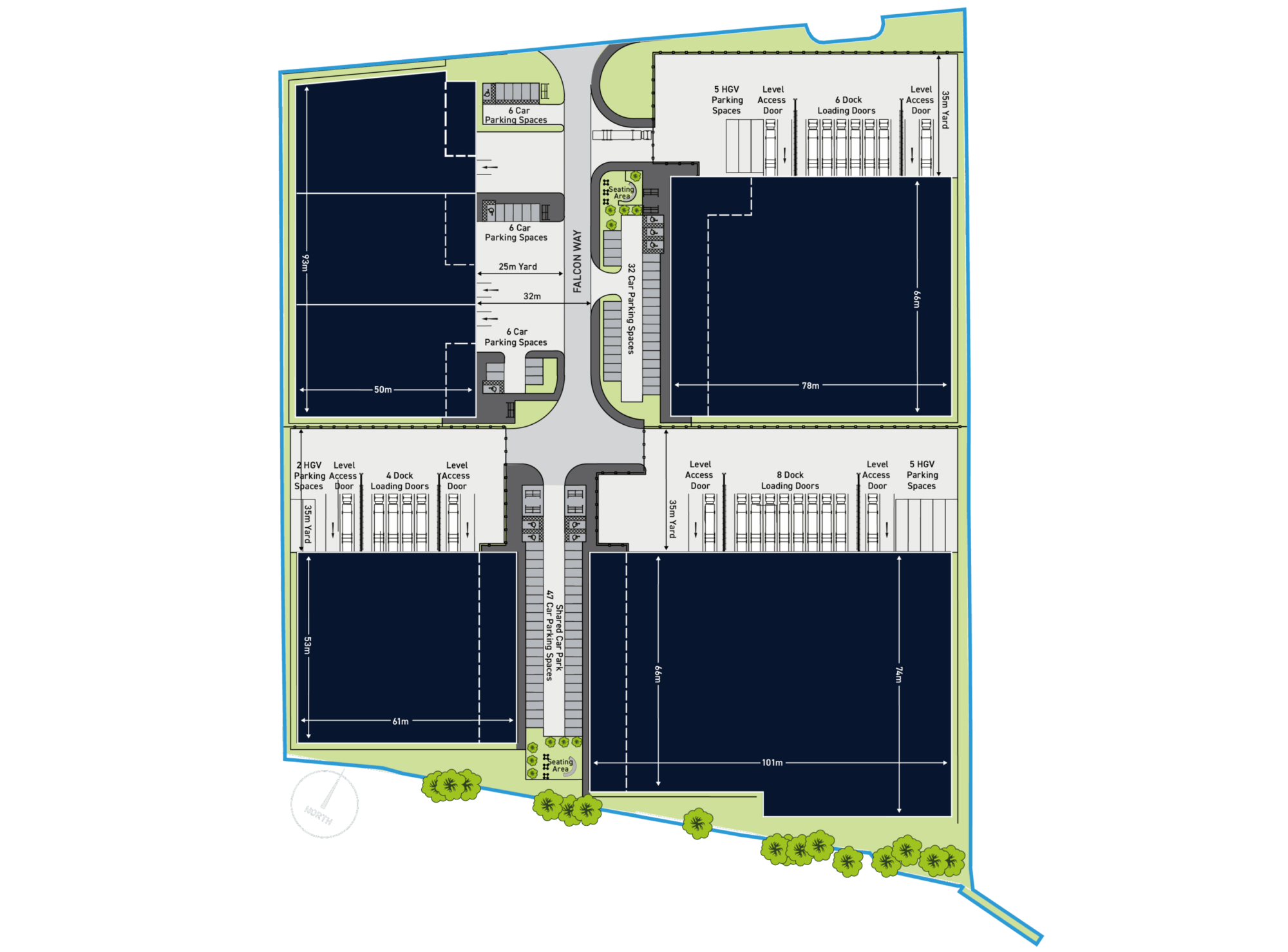 Masterplan for 6-Unit Option