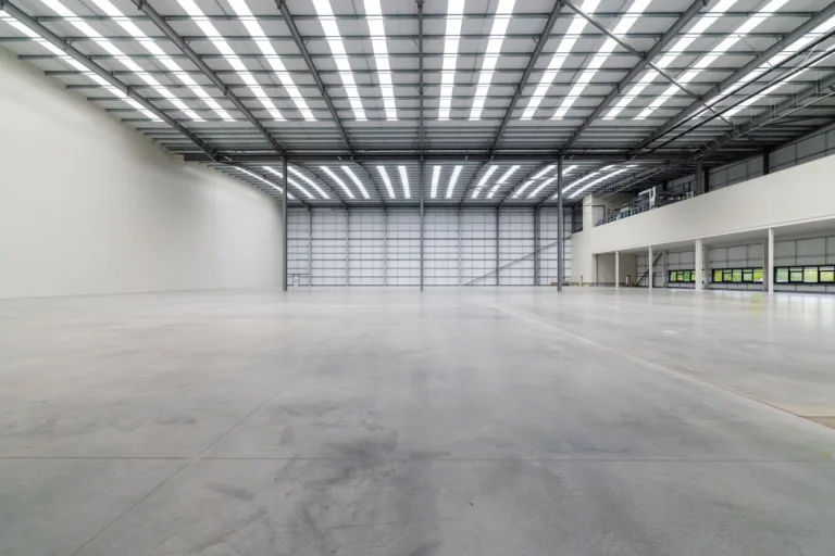 Panattoni Park Crawley internal warehouse photo including the plant deck