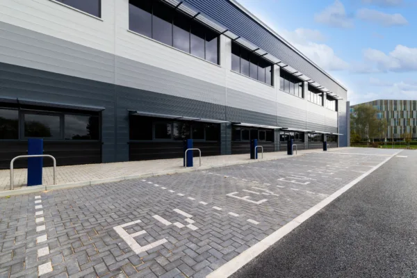 Panattoni Park Crawley car park photo with EV charging points