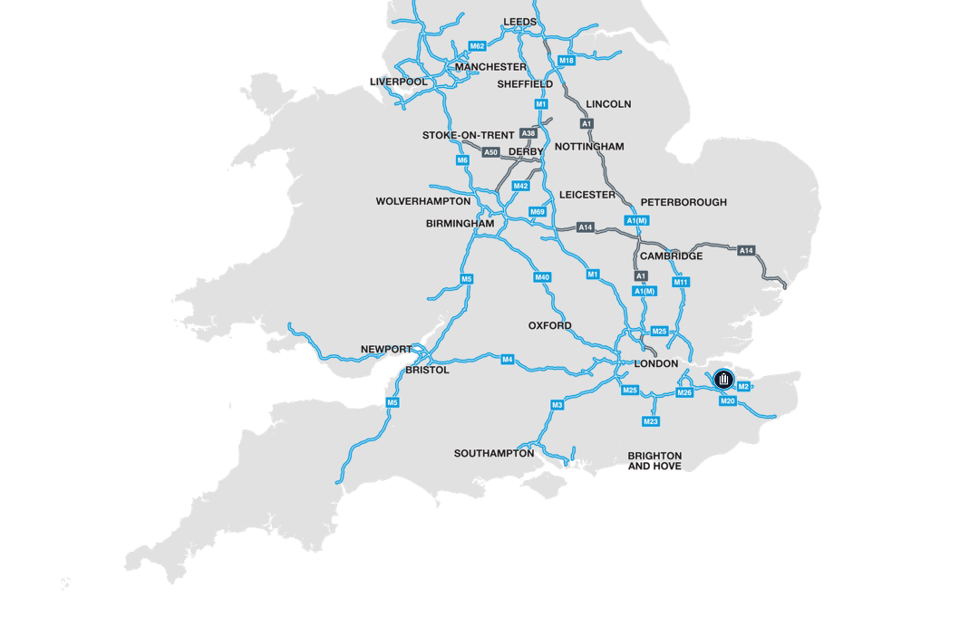 HGV drive times map