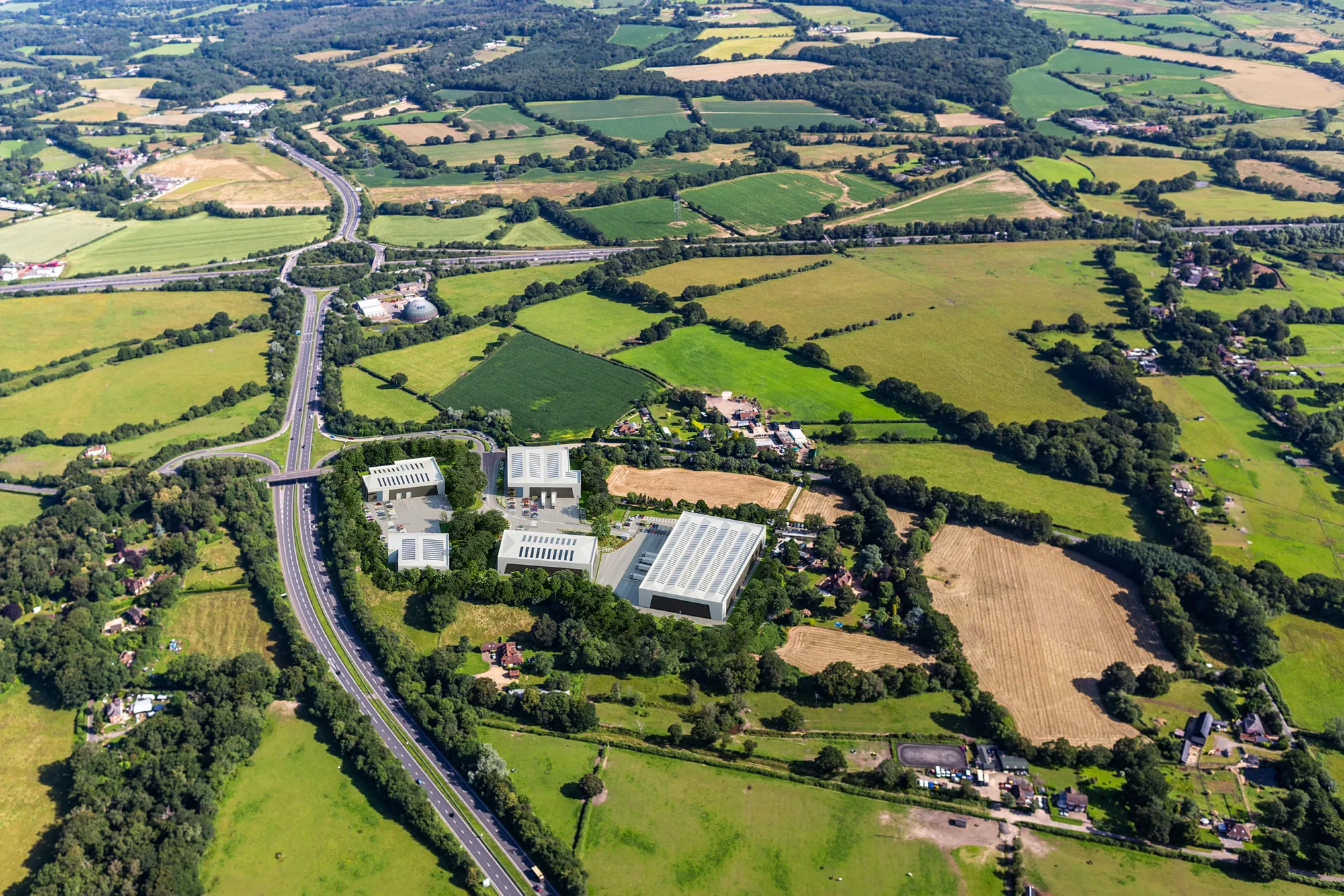 Panattoni T Park Southampton Aerial CGI Image