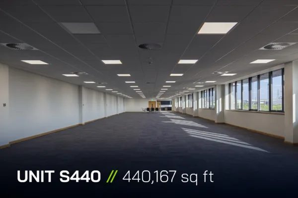 Panattoni Park Sittingbourne Unit S440 office, with boardroom table in background