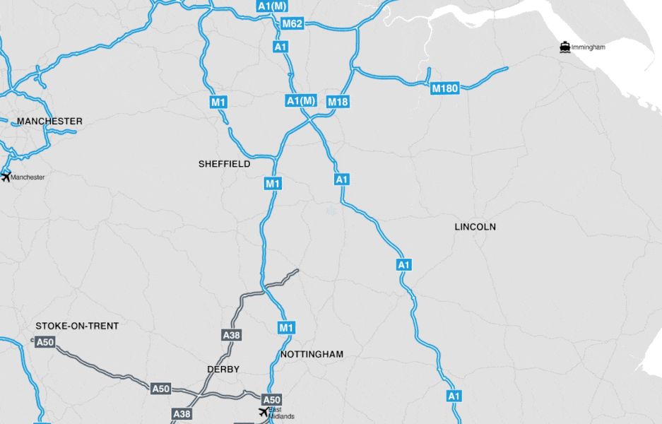 Drive to work times map