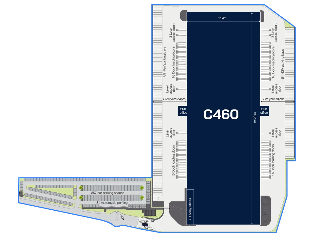Masterplan for Central A1[M] 460 – <br>Build-to-suit